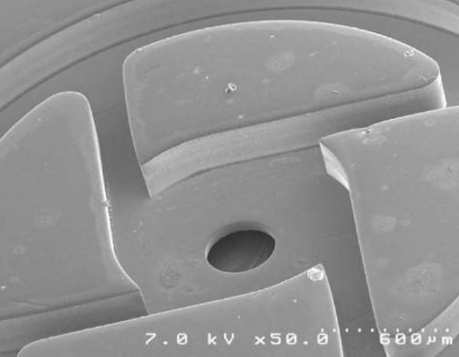 SiC fuel atomizer for gas turbine engines, casted from a micromachined silicon mould by Rajan et al. (1999)76.